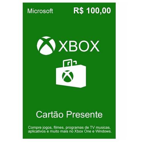 Cartao Microsoft Xbox Live R 100 K4w-03106