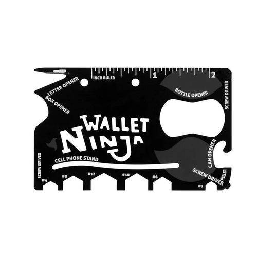 Cartão Multi-ferramentas 18 em 1 Ninja Wallet HI8588