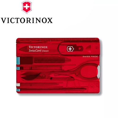 Cartão Multifuncional Vermelho Translúcido - Victorinox