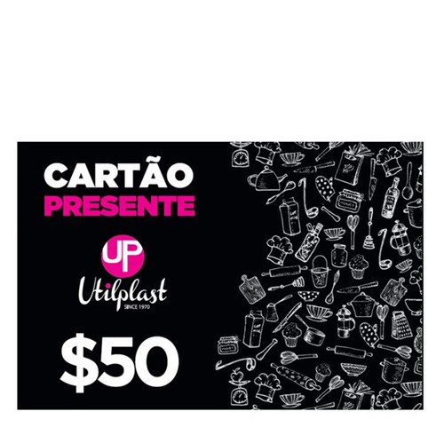 Cartão Presente Utilplast R$50 CARTAO PRESENTE R$ 50,00