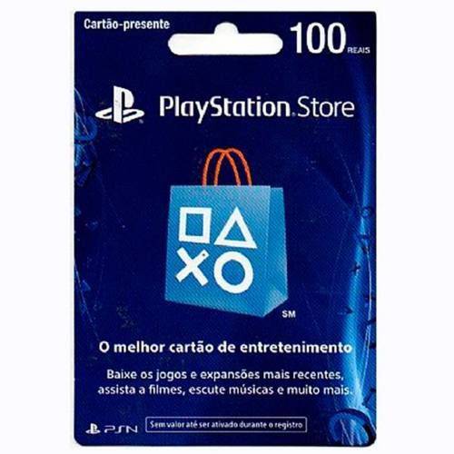 Cartão Psn 100 R - Playstation Network Store Brasil