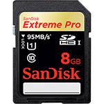 Cartão SD Extreme Pro UHS-I Classe 10 8GB - Sandisk