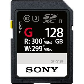 Cartão SDXC 128GB Sony UHS-II U3 Série G de 300Mb/s (Classe10)