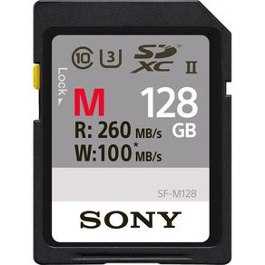 Cartão SDXC 128Gb Sony UHS-II U3 Série M de 260Mb/s (Classe10)