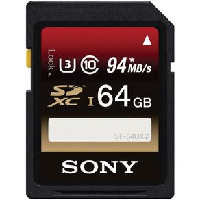 Cartão SDXC Sony 64Gb 94MB/s Classe 10 UHS-1 U3
