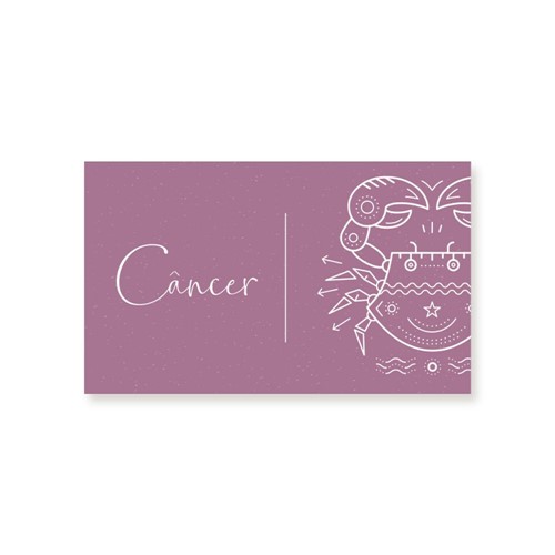 Cartão Signo Câncer