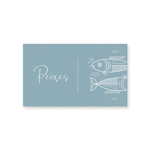 Cartão Signo Peixes