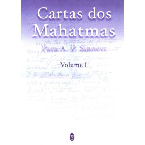 Cartas dos Mahatmas - Vol.01
