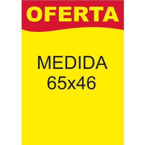 CARTAZ OFERTA MEDIDA 65X46cm PAPEL DUPLEX - PCT 100
