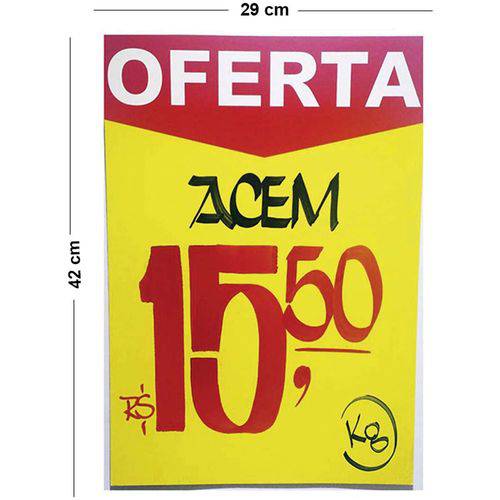 Cartaz para Oferta - Promoções A3 29 X 42 Cm - 100 Unidades