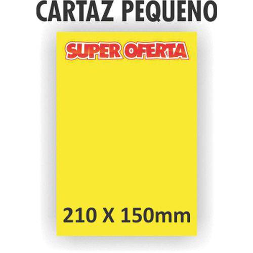 Cartaz para Marcacao Oferta Pq 21x15cm. Amarelo Grespan Pct.c/10