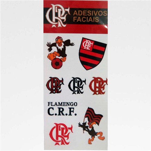 Cartela de Adesivos Faciais Flamengo
