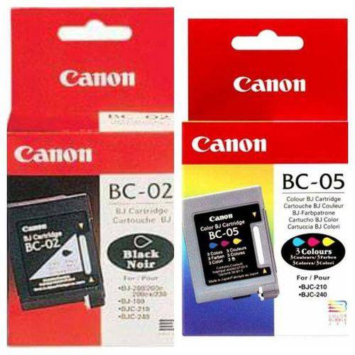 Cartucho Canon Bc 02 Kit Preto e Color