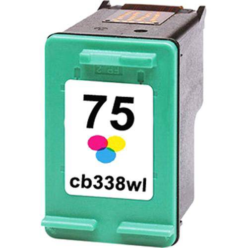 Cartucho de Tinta Compatível Hp 75xl Colorido (Color) L C4280 L C4480 L C5280 L D4260 L J5780 - 25m