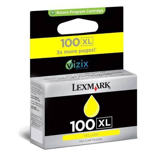 Cartucho de Tinta Lexmark 100xl Amarelo 14n1071