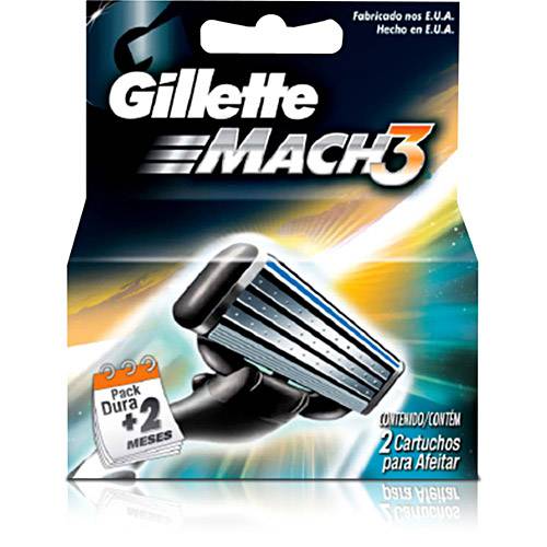 Cartucho Gillette Mach 3 - 4 Unidades