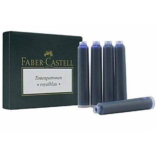Cartucho Mini Graf Von Faber-Castell Azul Royal Caixa com 6 Unidades 148716