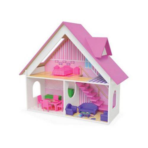 Casa Casinha de Boneca Sweet Home Brinquedo Infantil Mdf