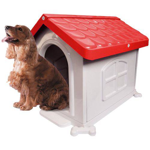 Casa para Cães Cachorro Plástica Desmontável Nº 2 Pet Injet