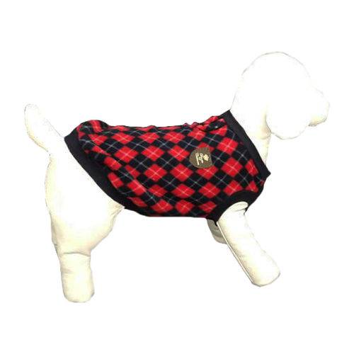 Casaquinho Geométrico Bonito Pra Cachorro para Cães Vermelho - Tamanho PP
