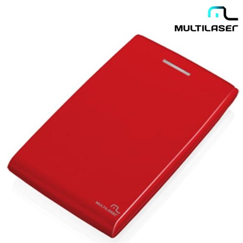 Case para HD 2,5" Padrão SATA de Até 1TB Vermelho USB GA116 – Multilaser