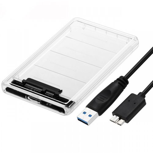 Case para HD/SSD USB 3.0 Transparente com Cabo 2307