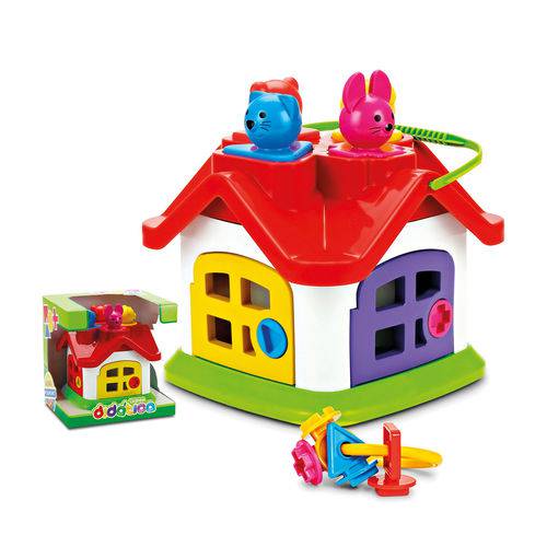 Casinha Didática Infantil Brinquedo para Bebês 5726 Poliplac