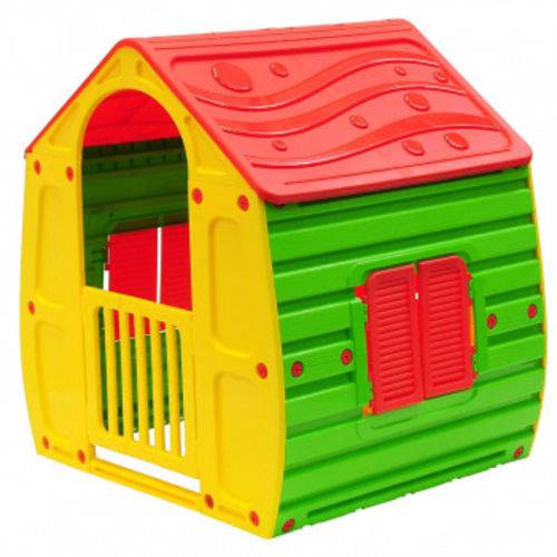 Casinha Infantil Colorida em Plastico com Porta e Janelas Starplay Bel