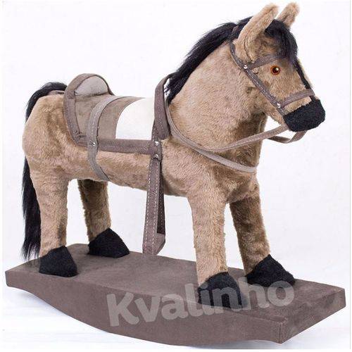Cavalinho Balanço Brinquedo Fazendinha Cavalo de Sela Marrom