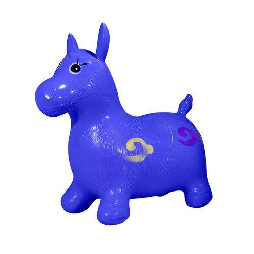 Cavalo Pula Pula Azul - Art Brink