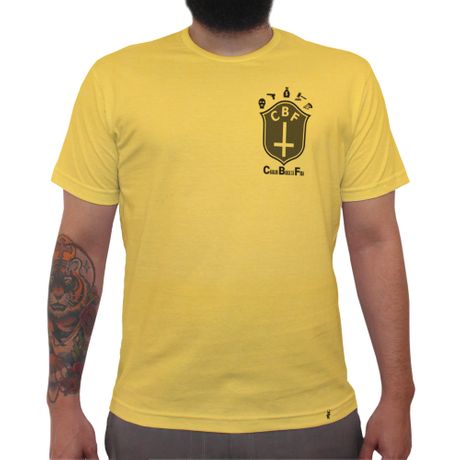 CBF (brasão Preto) - Camiseta Clássica Masculina