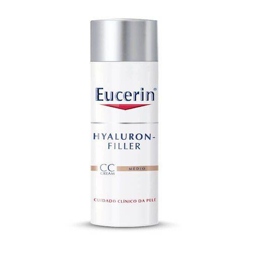Cc Cream Eucerin Hyaluron-filler - Fps 15, Médio, 50ml
