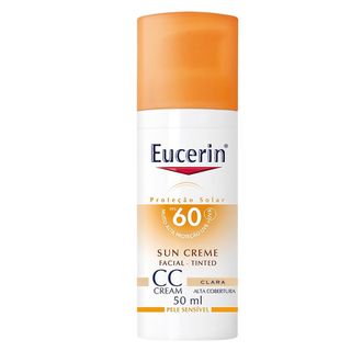 CC Cream Sun Creme Tinted FPS60 Eucerin - Protetor Solar Clara