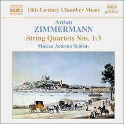 CD Anton Zimmermann - String Quartets Nos. 1-3 (Importado)