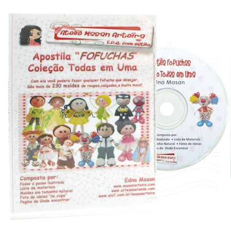 CD Apostila Fofuchas em EVA por Edna Masan