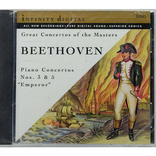 Cd Beethoven: Piano Concertos N 3 & 5 Emperor - Lacrado - Importado