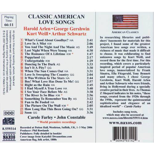 CD Classic American Love Songs (Importado)
