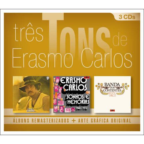 Cd Erasmo Carlos - Três Tons de Erasmo Carlos (3 Cds) - 2013