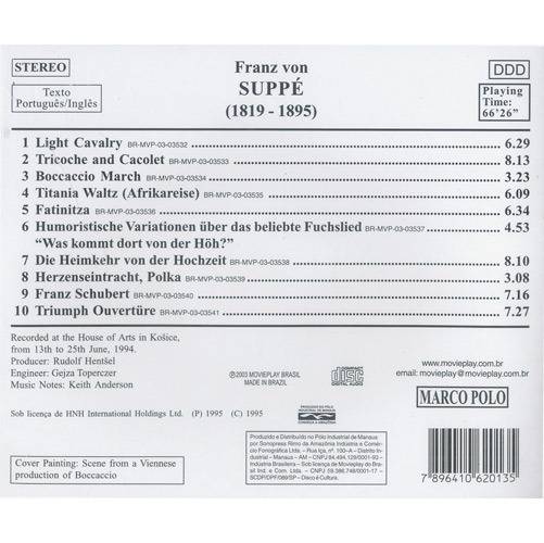 CD Franz Von Suppé - Overtures Vol. 3