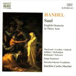 CD George Frideric Handel - Saul (Importado)