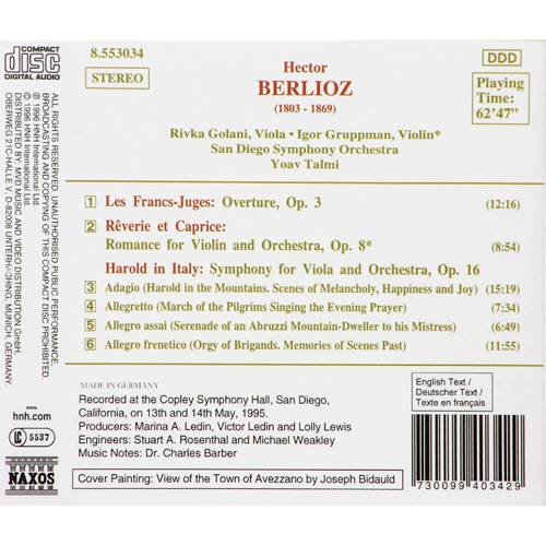 CD Harold In Italy Les Francs - Juges, Rêverie Et Caprice (Importado)