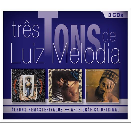 CD Luiz Melodia - Três Tons de Luiz Melodia (3 CDs) - 2013