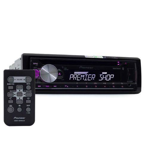 CD Player Automotivo Pioneer DEH-X500BR Flashing Light Mixtrax e RDS - USB, Aux e Bluetooth