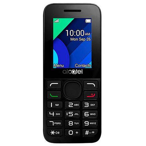 Celular Alcatel 1054D Dual Sim 32MB Tela de 1.8" Vga - Preto/Cinza