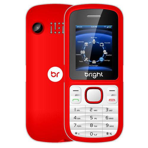 Celular Bright Barra 0498 Desbloq.com Dual Chip, Câmera e Bluetooth