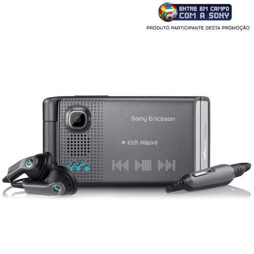 Celular Desbloqueado Sony Ericsson W380i C/ Câmera 1.3MP, MP3, Bluetooth, Fone, Cabo
