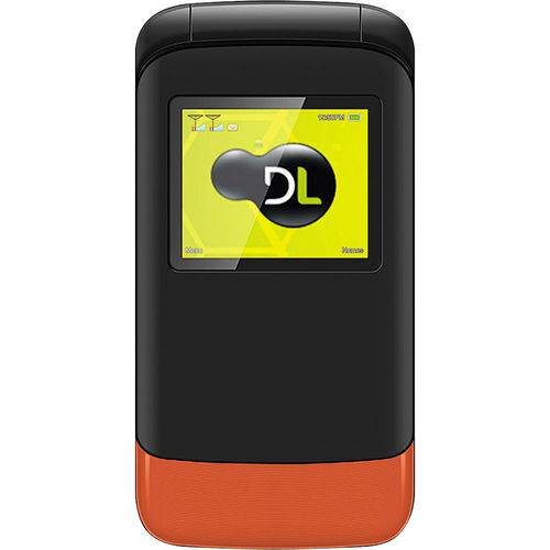 Celular Dl Yc-230 Desbloqueado com Dual Chip e Câmera Laranja