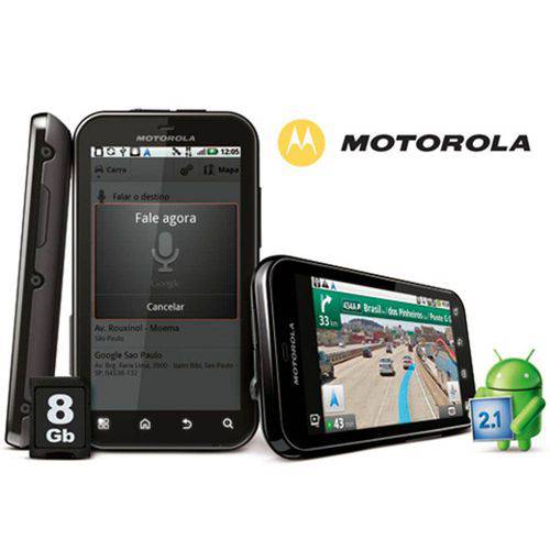 Celular Motorola Mb525 Defy Câmera de 5mp, Android 2.1, 3g, Gps, Wi-Fi 8gb Tim (Desbloqueado)