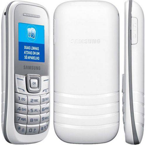 Celular Samsung E1207Y Dual Sim 900/1800 Tela 1.52" Rádio FM Branco