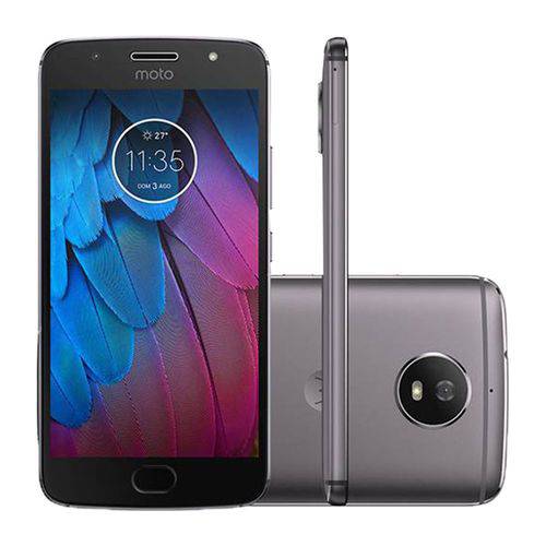 Celular Smartphone Motorola Moto G5S XT1790 32GB Tela 5.2" 16MP/5MP os 7.1.1 Platinum